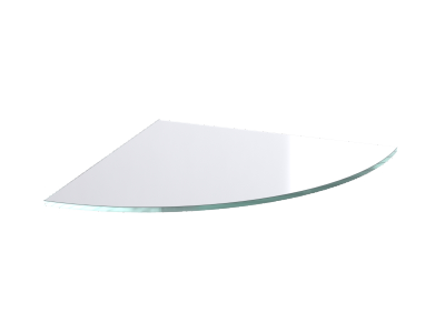 etagere d'angle en verre 15x15