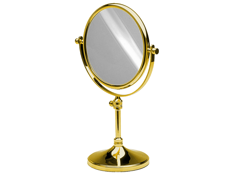 Free Standing Round Cosmetic Mirror, Round Makeup Mirror