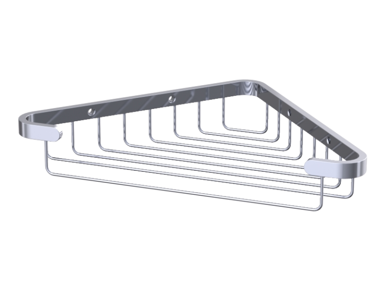 Large corner soap basket chrome brass Haccess Haccess